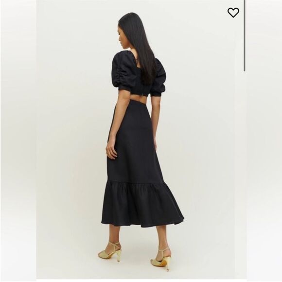 Reformation Sunnie Two Piece (Black) size 8 - Picture 3 of 7